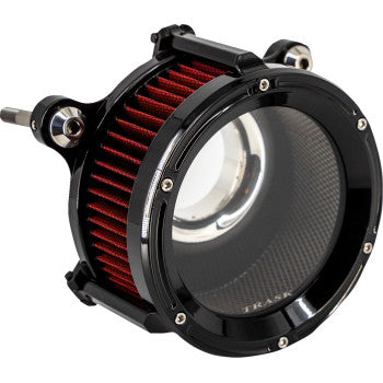 TRASK Assault Charge High-Flow Air Cleaner - Gloss Black