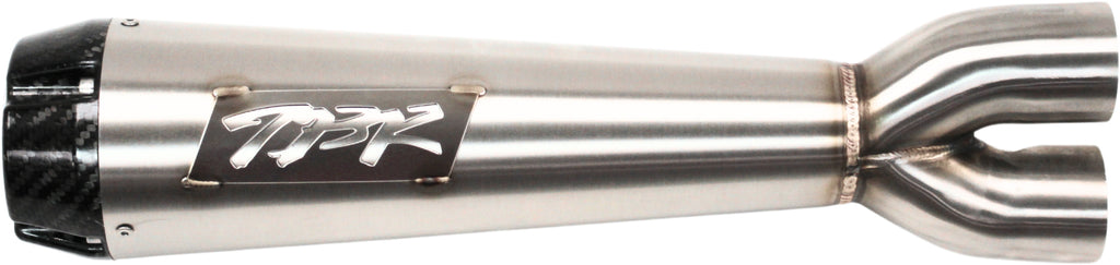 TBR Comp S 2-1 Muffler for Harley-Davidson with M8 Fit - Brushed Finish