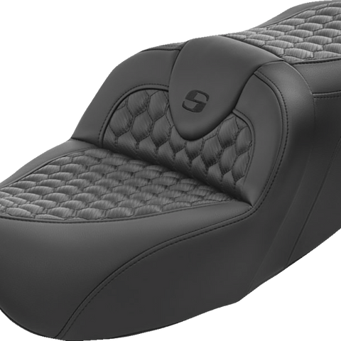SADDLEMEN RoadSofa* Seat - Honeycomb - without Backrest - FL '08-'23 808-07B-189 - Team Dream Rides