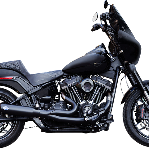 S&S CYCLE 2-into-1 Qualifier Exhaust System - 49-State - Black 550-1104 - Team Dream Rides