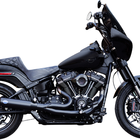 S&S CYCLE 2-into-1 Qualifier Exhaust System - Race Only - Black 550-1106 - Team Dream Rides