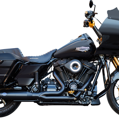 S&S CYCLE 2-into-1 Qualifier Exhaust System - 49-State - Black 550-1110 - Team Dream Rides