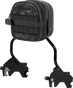 SADDLEMEN Fundamentals Sissy Bar Bag Black EX000978 with Expandable Zipped Pockets and MOLLE Compatibility
