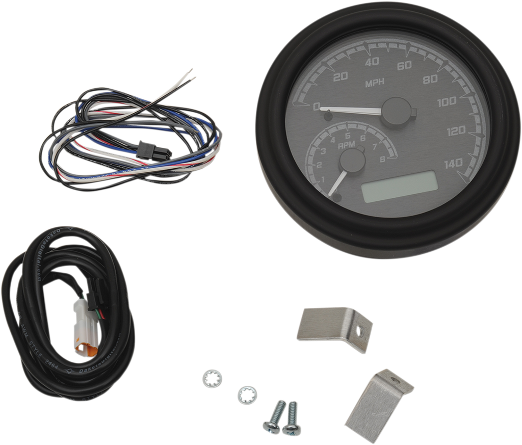 Dakota Digital MVX Series Analog Gauge System - Black/Gray/Black MVX-2011-KG-K