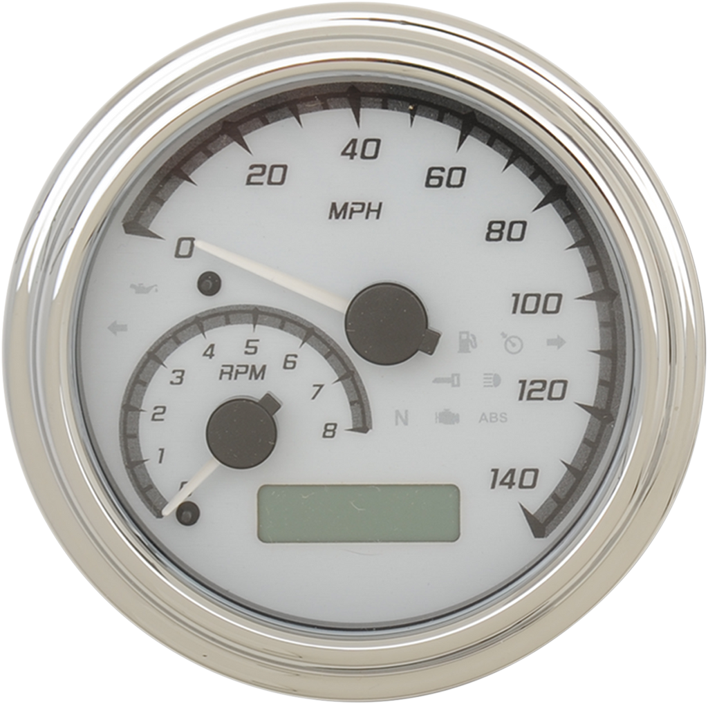 Dakota Digital MVX Series Analog Gauge System - White/Gray/Chrome (Part Number: MVX-2011-WG-C)
