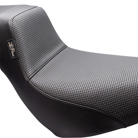 LE PERA Tailwhip Daddy Long Legs Low Rider Seat - Basketweave - Black - FL/FX '18-'23 LYR-580DLBW - Team Dream Rides