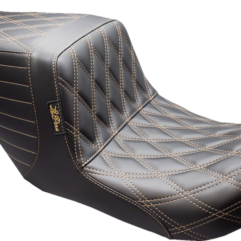 LE PERA Tailwhip Up Front Seat - Double Diamond with Chestnut Thread - FL '08-'24 (Part LKU-587DD-CHET) - Team Dream Rides