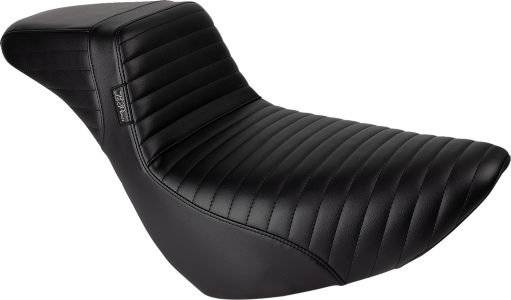 LE PERA Kickflip Daddy Long Legs Low Rider Seat - Pleated - Black - FL/FX '18-'23 LYR-590DLPT - Team Dream Rides