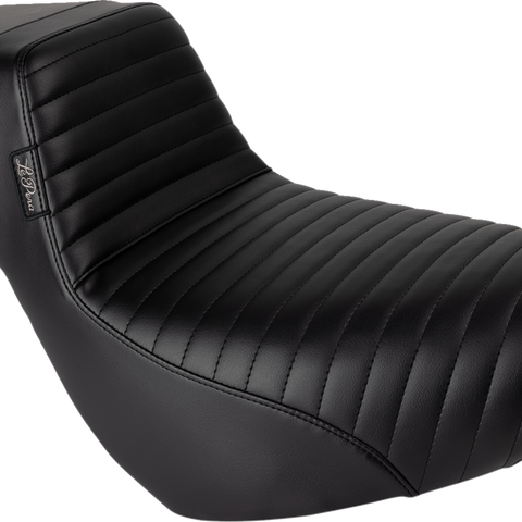 LE PERA Kickflip Daddy Long Legs Low Rider Seat - Pleated - Black - FL/FX '18-'24 LYR-590DLPT - Team Dream Rides