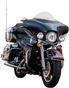 Klock Werks Flare Clear Windshield for 1996-2013 Harley-Davidson FLH, KWW-01-0701