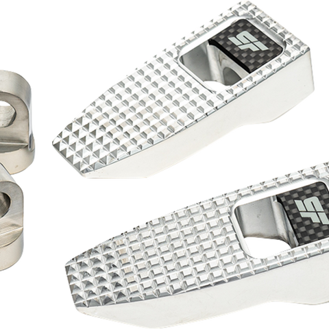 SLYFOX Speed Pegs - Silver Polished SF-903-00-2 - Team Dream Rides