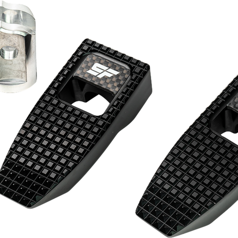 SLYFOX Speed Pegs - Black Anodized - Front SF-903-01-1 - Team Dream Rides