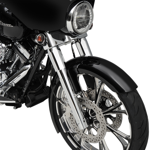 PERFORMANCE MACHINE (PM) Fork Leg Kit - Chrome - Lower - Dual Disc - '08-'13 0208-2056-CH - Team Dream Rides