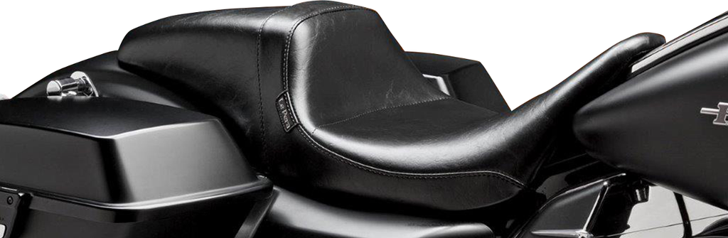 LE PERA Daytona Sport Seat LK-557S for Harley-Davidson FL 2008-2023, Black, Smooth Finish