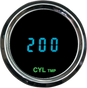 Dakota Digital Cylinder Head Temp Gauge HLY-3111 – 2-1/16 inch with High-Contrast Teal Display