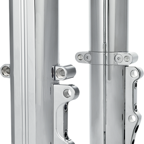 PERFORMANCE MACHINE (PM) Fork Leg Kit - Chrome - Lower - Dual Disc - '14-'20 FL 0208-2096-CH - Team Dream Rides