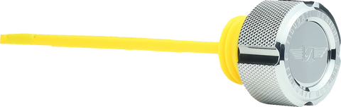 FIGURATI DESIGNS Oil Dipstick - Knurled - Polished - M8 Touring/Trike FD01-MAGDSM8-KN-SS - Team Dream Rides