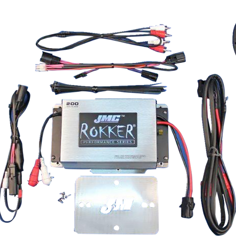J & M 200 W 2-Channel Amplifier/Speaker Kit - '15-'23 FLTRX/FLTRU/RG3 RKT6-200HR15 - Team Dream Rides