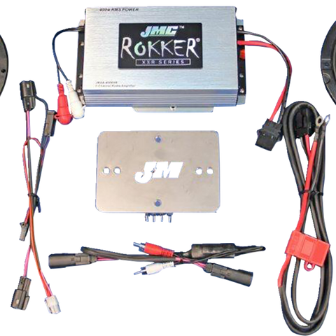 J & M 400 W 2-Channel Amplifier/Speaker Kit - '15-'23 FLTRX/FLTRU/RG3 RKT6-400HR15 - Team Dream Rides