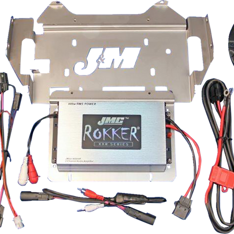 J & M 400 W 2-Channel Amplifier/Speaker Kit - '14-'23 FLHX/FLHTK/FLHCUTG RKT6-400HC14 - Team Dream Rides