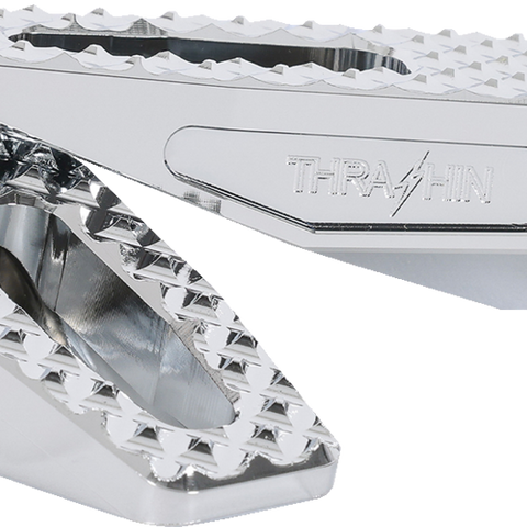 THRASHIN SUPPLY CO. Slim P-54 Footpegs - Front - Chrome TSC-2021-3-SF