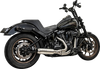 BASSANI XHAUST 1S77SSE 2-into-1 Stainless Steel Exhaust System with Superbike Muffler and Catalytic Converter