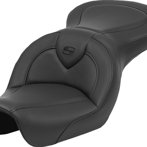 SADDLEMEN Roadsofa* Seat - Black Stitch - without Backrest - FXD '04-'05 804-04-187 - Team Dream Rides