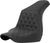 SADDLEMEN Step-Up Front Seat with Lattice Stitch - Gray for FXLR/FLSB 2018-2024, Part 818-29-17202