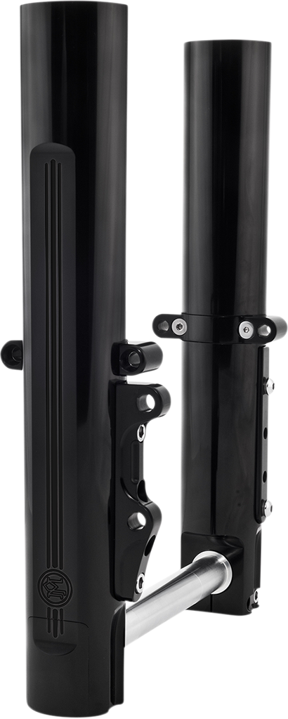 PERFORMANCE MACHINE (PM) Fork Leg Kit - Black - Lower - Single Disc - '14-'20 FL 0208-2097-B - Team Dream Rides