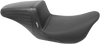 LePera Kickflip Seat with Basketweave Design - Black for Harley FL Models 2008-2023 | Part LK-597BW