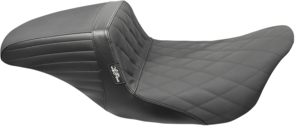 LePera Kickflip Seat with Diamond Pattern and Gripp Tape for Harley FL Models 2008-2023 – Part LK-597DMGP