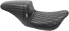 LE PERA Kickflip Daddy Long Legs Seat - Diamond Black for FL '08-'25 (Part Number: LK-597DLDM)
