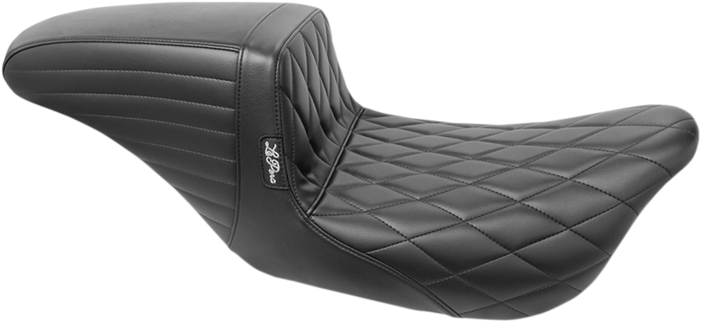 LE PERA Kickflip Daddy Long Legs Seat - Diamond Black for FL '08-'25 (Part Number: LK-597DLDM)