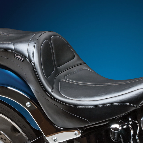 LE PERA Maverick Daddy Long Legs Seat - Black Stitched - FXST '84-'99 - Part LN-910DL - Team Dream Rides