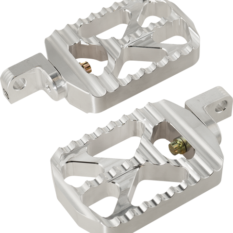 JOKER MACHINE Bear Claw Footpegs - Silver - Harley-Davidson 08-646-3 - Team Dream Rides