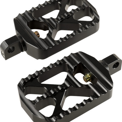 JOKER MACHINE Bear Claw Footpegs - Black - Part Number 08-646-1B for Harley-Davidson - Team Dream Rides