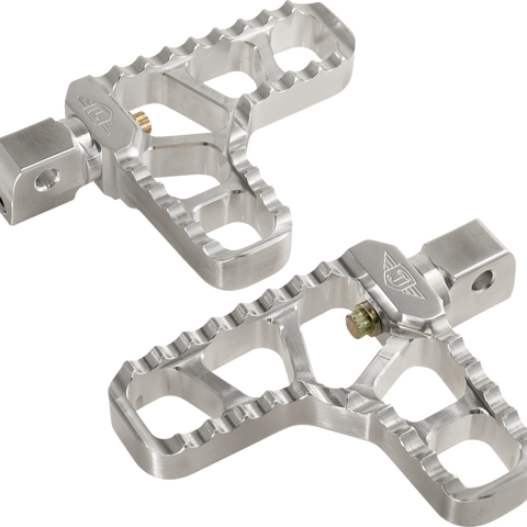 JOKER MACHINE Serrated Heel Pegs - Silver - Part Number 08-62-8 - Team Dream Rides