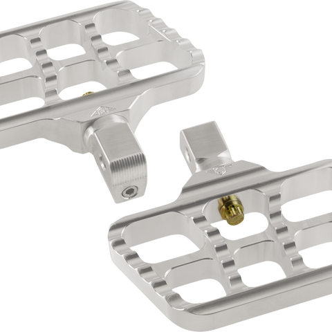 JOKER MACHINE Mini Serrated Floorboards - Silver 08-644-8 - Team Dream Rides