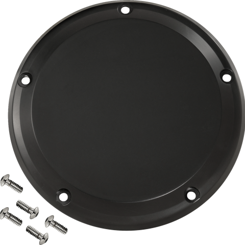 JOKER MACHINE Derby Cover - 5 Hole - Smooth Black - M8 Softail 06-966-1 - Team Dream Rides