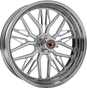 Performance Machine Nivis Rear Wheel with Single Disc and ABS - 18x5.5 - Black/Contrast Cut Platinum - Part #1269-7814R-NVSAP-BMP