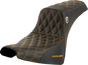 SADDLEMEN Pro Series SDC Performance Seat - without Backrest - Gold Stitch - FXBB/FXST '18-'23 SC81830GOL - Team Dream Rides