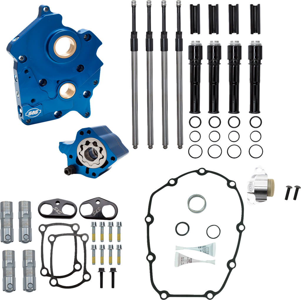 S&S CYCLE Cam Chest Kit without Cams - Chain Drive - Water Cooled - Black Pushrods - M8 310-1264 - Team Dream Rides