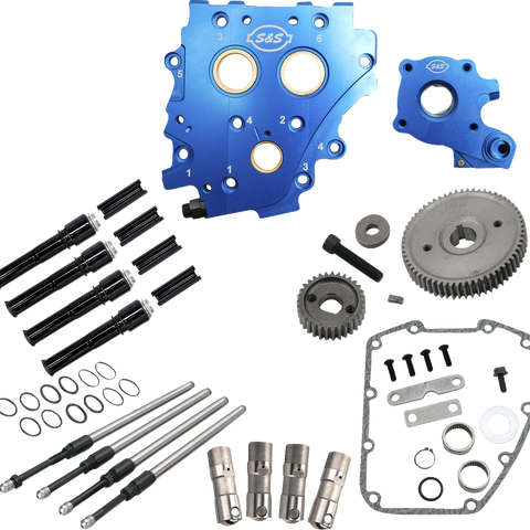 S&S Cycle Cam Chest Kit with Oil Pump and Black Pushrods for Twin Cam 310-1268