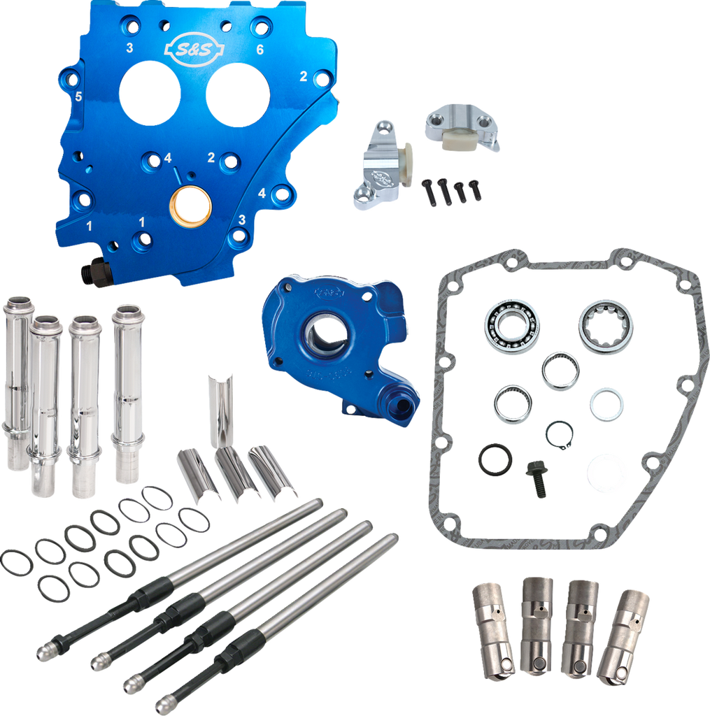 S&S CYCLE Cam Chest Kit without Cams - Chain Drive - Oil Cooled - Chrome Pushrods - Twin Cam 310-1271 - Team Dream Rides