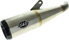 S&S CYCLE Grand National Slip-On Muffler - Brushed Stainless Steel 550-1114 - Team Dream Rides