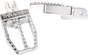 THRASHIN SUPPLY CO. Militant Footpegs - Front - Chrome TSC-2019-3-SF