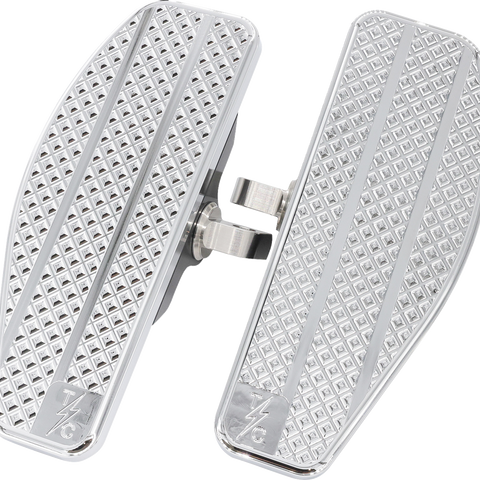 THRASHIN SUPPLY CO. Mini Floorboards - Chrome TSC-2025-3