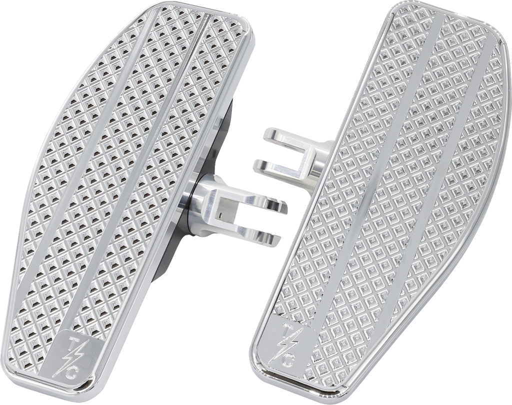 THRASHIN SUPPLY CO. Mini Floorboards - Chrome TSC-2030-3