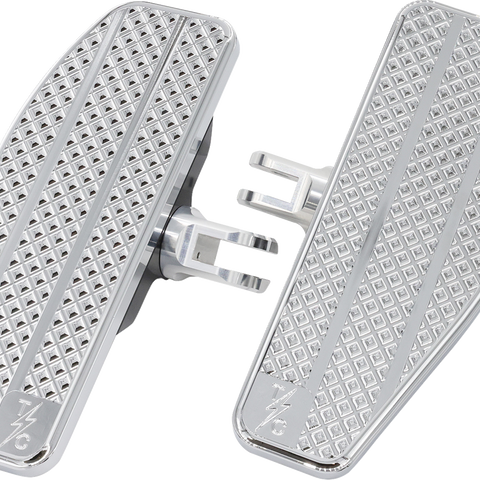 THRASHIN SUPPLY CO. Mini Floorboards - Chrome TSC-2030-3