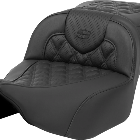 SADDLEMEN Roadsofa™ Extended Reach Seat with Lattice Stitch – FL 2023-2024 – Without Backrest (Part #823-07-184)